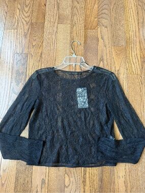 NWT Zara Lace Long Sleeve Small